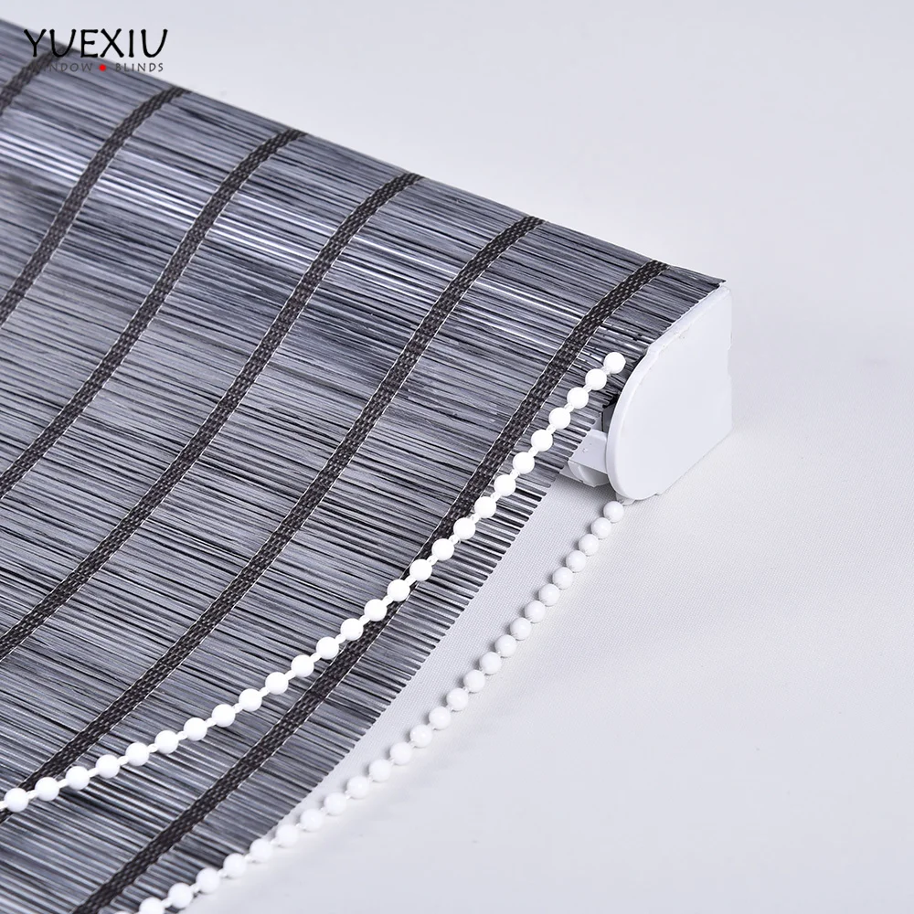 Customized Modern Style Manual Roman Blinds Curtains Light Filtering Fabric Roller Shades for Living Room Windows