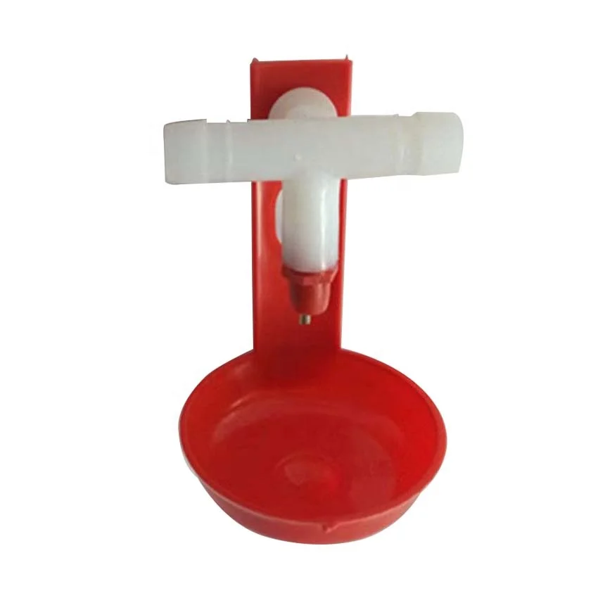 Chicken Three-Way Automatic Drinking Water Device Spring Steel Ball Hanging Cup Nipple Ball Valve Type Animal Drinker