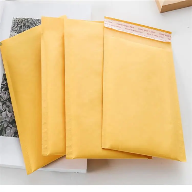 Wholesale rose gold brown Custom Bubble Padded postage poly mailers bag