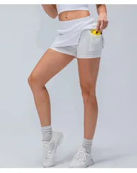 Быстросохнущие женские юбки для йоги, спорта, активного тенниса, гольфа, тренировок, тренажерного зала, экстремальные короткие юбки, женская спортивная короткая юбка