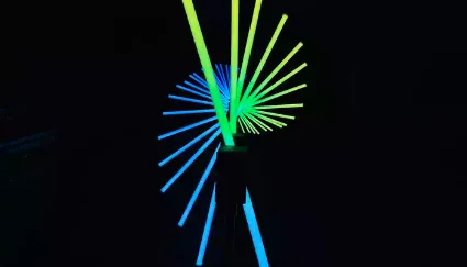 RGB Full Color LED 360 Degree Rotate Motor Tube for Entertainment Party Events Performance