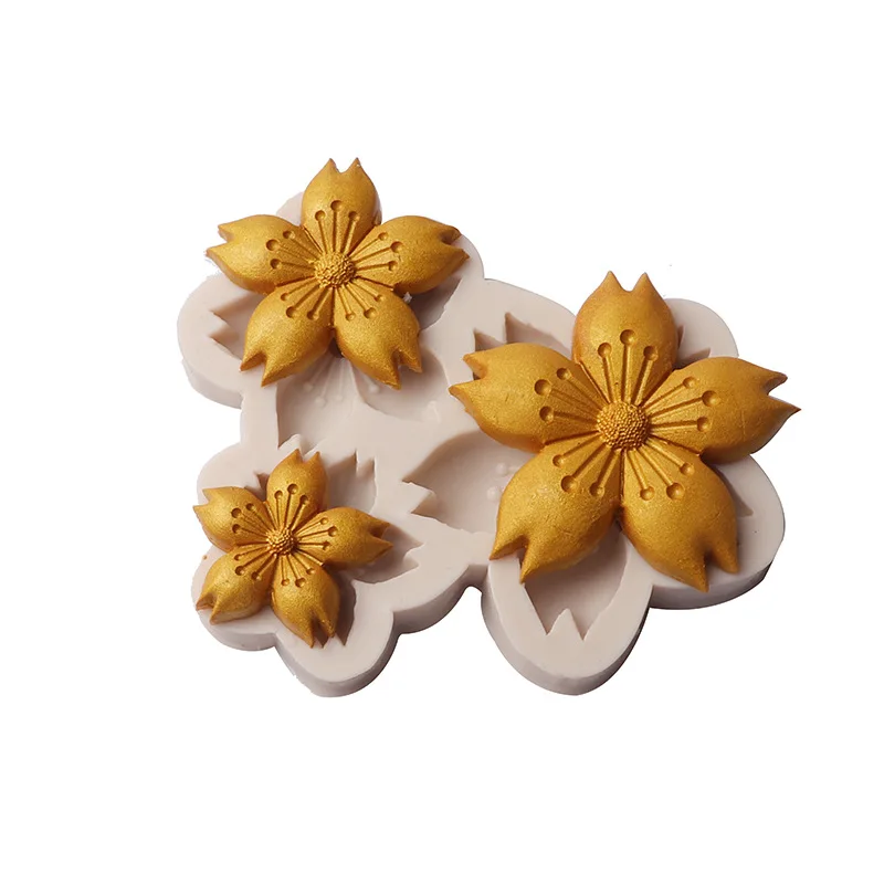 Sakura  Flower Cake Decorating Tool Baking Mold Fondant Silicone Mold