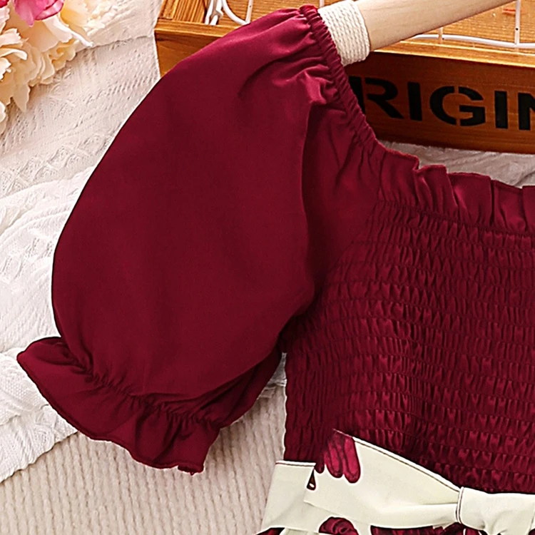 Girls Dress Children Clothing New Design Summer 6 Years Short Sleeves Baby Toddler Girls Dresses