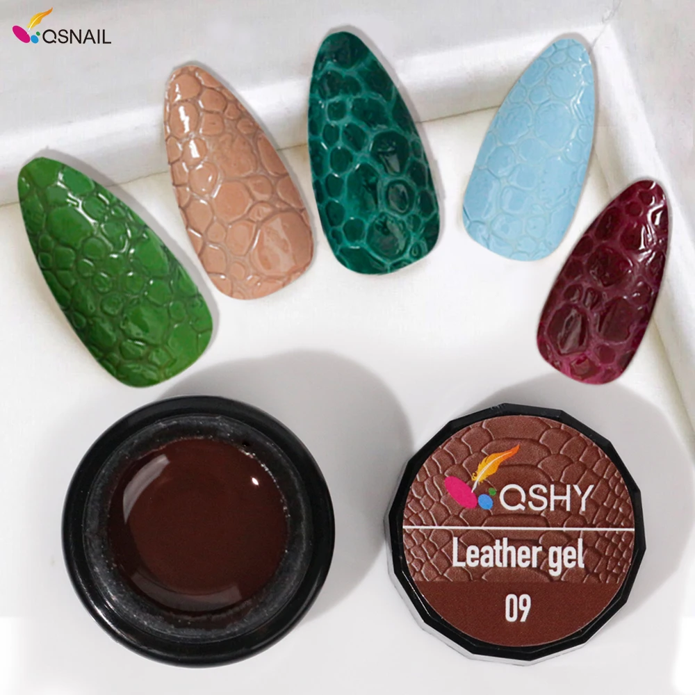Leather Gel Private Label Drawing Painting Gel Polish Custom Logo 5g Nails Art Wholesale Colors Creative Relief Painting Gel