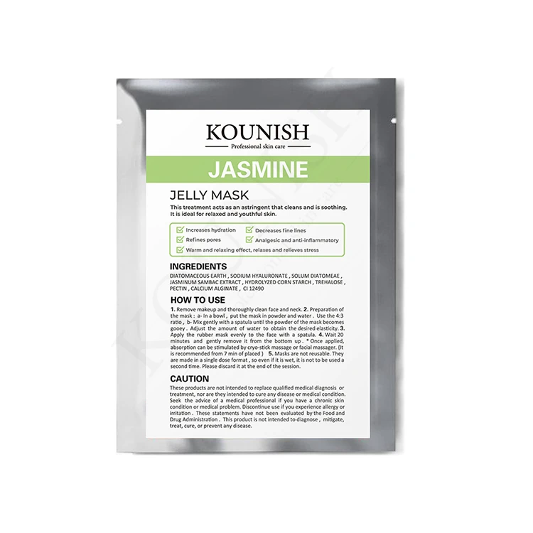 
Beauty Korean 100%pure Natural Antioxidant Anti-wrinkle Facial Care Jasmine jelly powder mask 