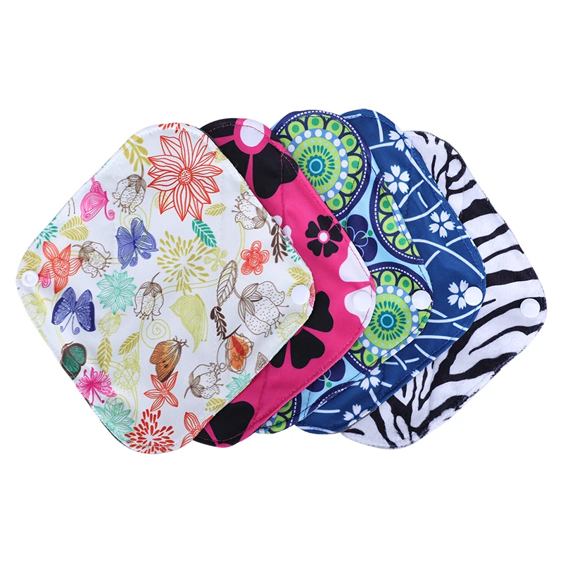 
Wholesale Organic Cotton Menstrual Pads Washable Reusable Women Sanitary Napkin Women Hygiene from China 