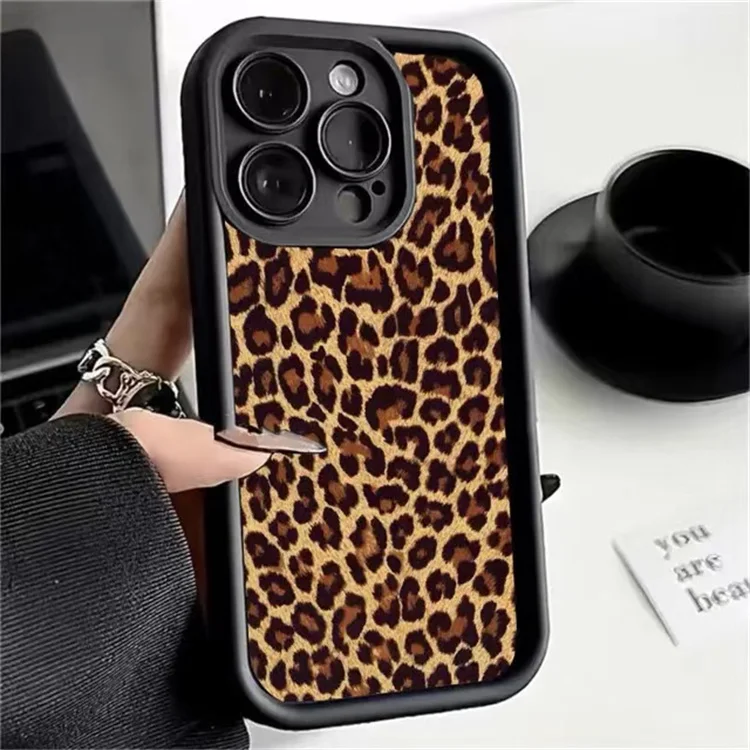 Leopard Print Design Phone Case Soft TPU All Round Protection Cover For vivo iQOO Z9s/Z9s Pro/Z8/Z8x/Z7/Z6