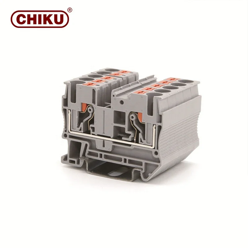 Factory Direct CHIKU Terminal Blocks Direct Push in Upper Spring Spring Break Test Feature