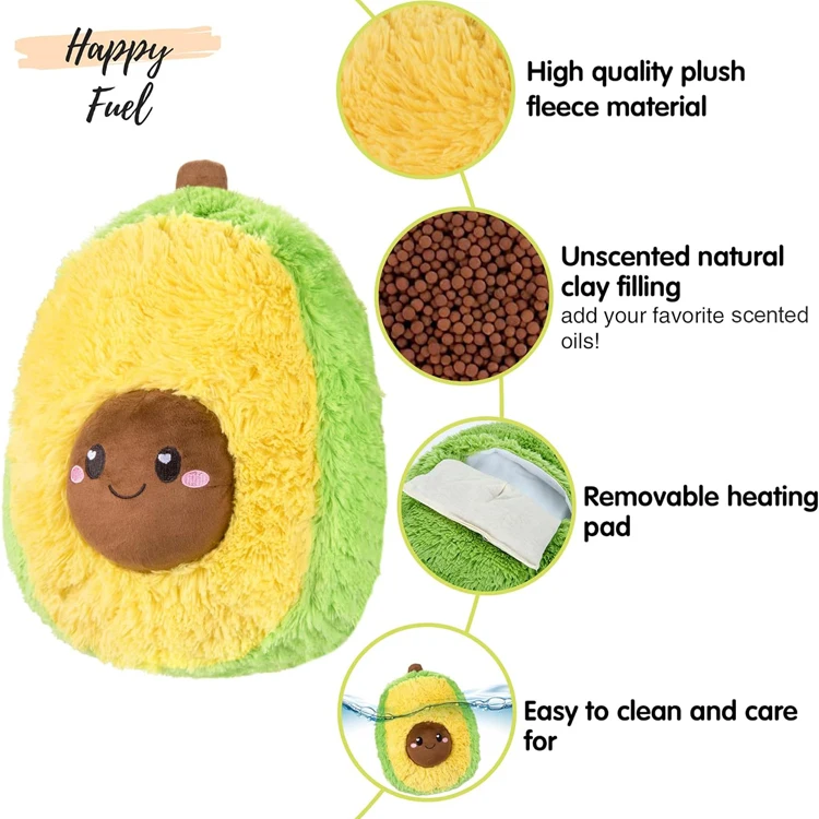 Top Selling Products 2024 Custom Cute Soft Cozy Plush Pillow Warm Stuffed Animal Microwave Heating Pad