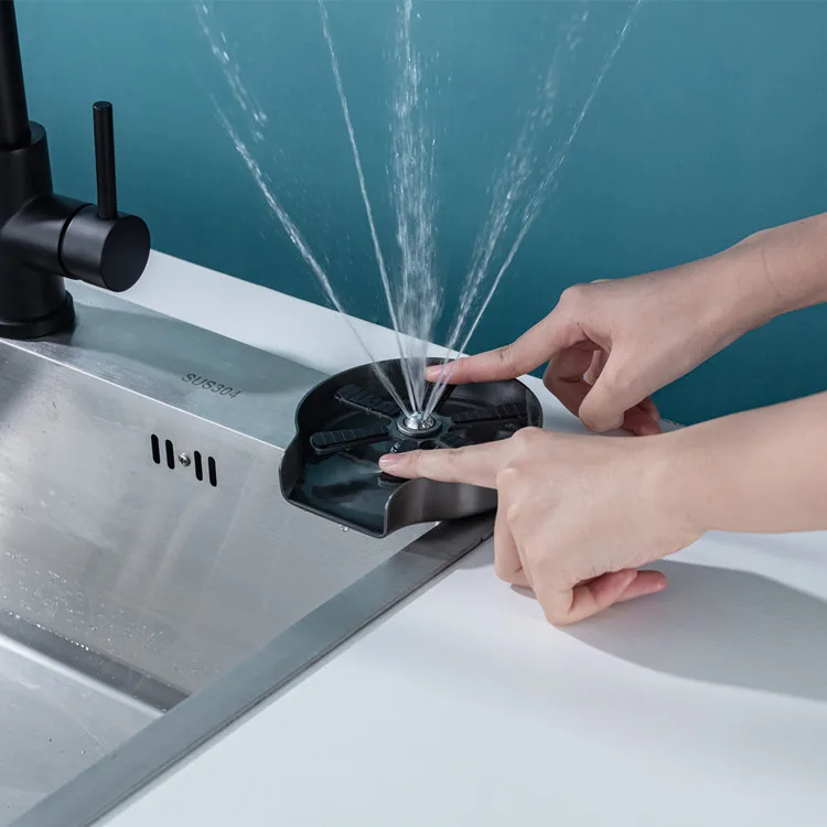 304 Stainless Steel Glass Rinser for Kitchen Sink Bar Accessories Bottle Cup whisky Glass Rinser Faucet Completed Set