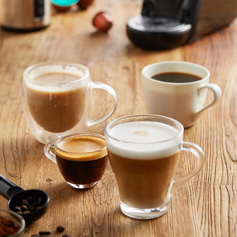 Capsule Coffee Machine Milk Forth 4 in 1 Maker