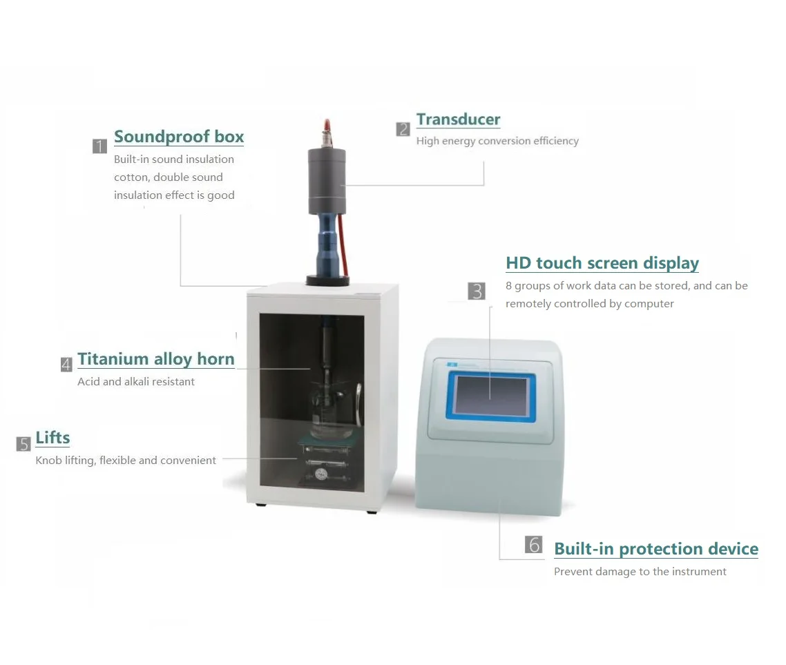 2000W laboratory Waterproofing agent emulsification Ultrasonic homogenizer   cheap