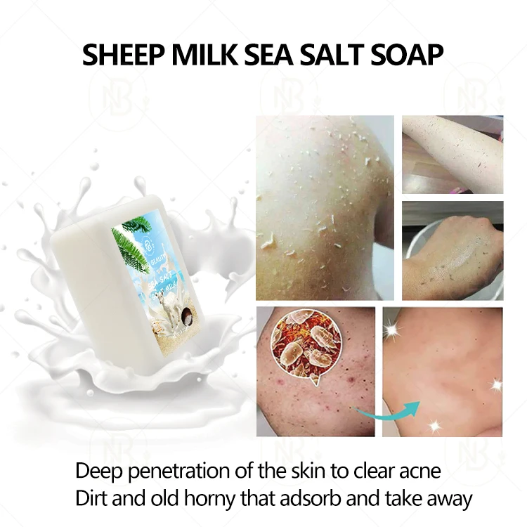 Private Label Natural Handmade Artisanal Silk Sea Salt Goat Milk Whitening Moisturizing Soap