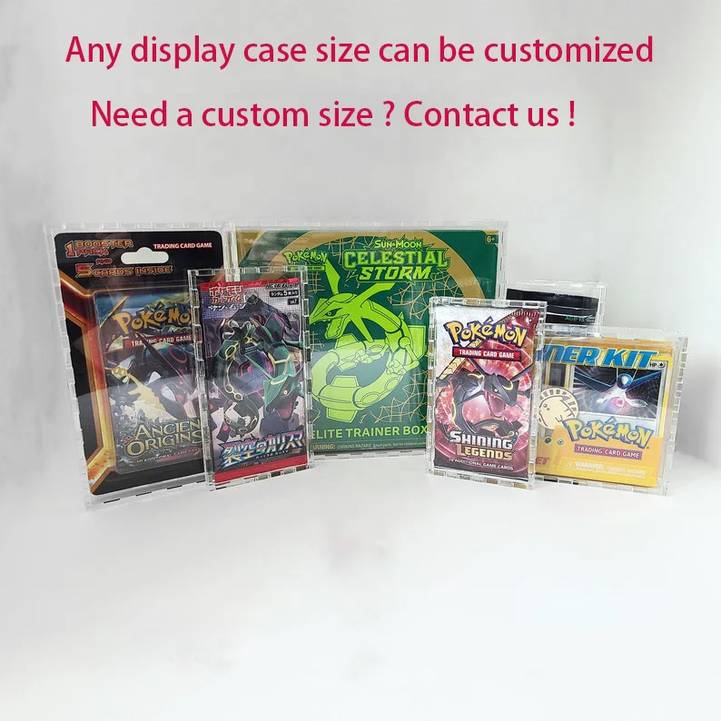 Коробка для карт Pokemon booster акриловые карты 1-е издание коробки