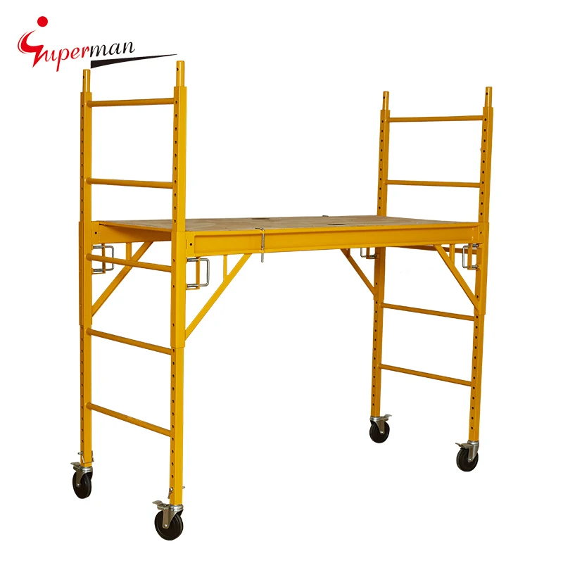 Werkseitige Lieferung 6ft Easy Assembly Steel Mehrzweck-Mobil klapp gerust Hochbau Profession elles Gerust