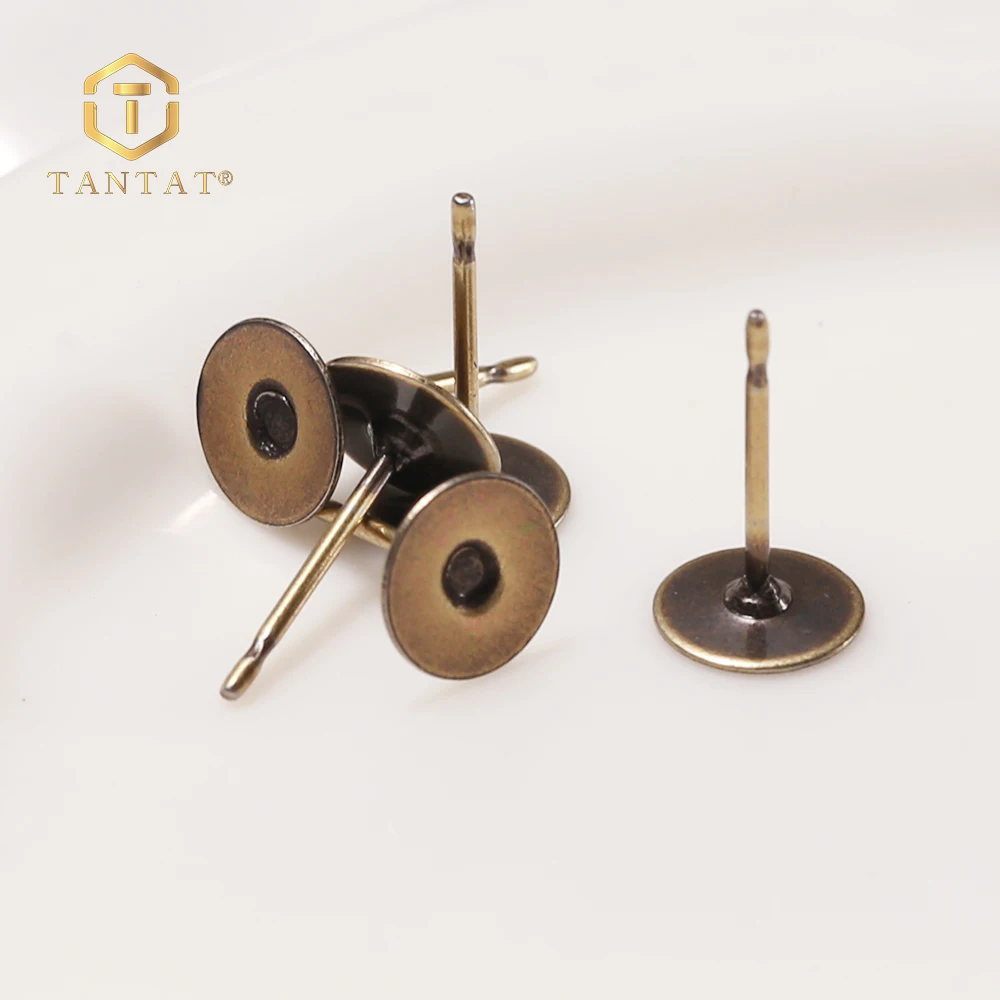 Tantat Jewellery Making Supplies Earring Posts Brass Jewelry Earrings Accessories for Making Earings