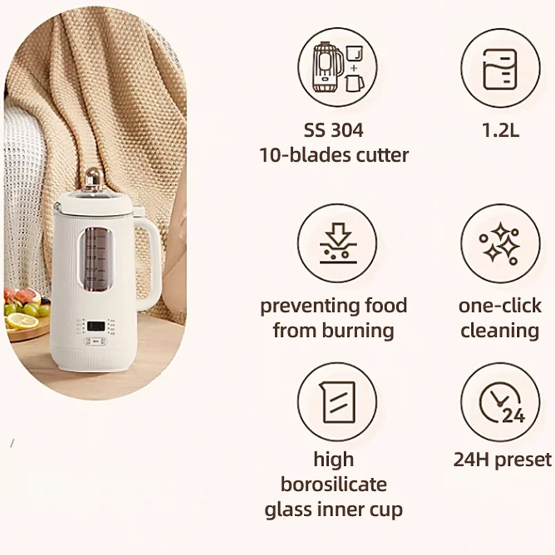 2024 New Model CB Certified Nut Milk Maker Household Ice Cream Machine and Fruit Juicer Lemon Orange Lime Citrus Squeezer