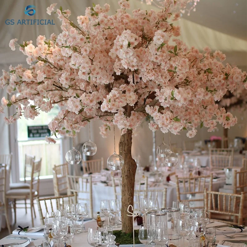 Artificial Sakura centerpieces Cherry Blossom flower tree for wedding table