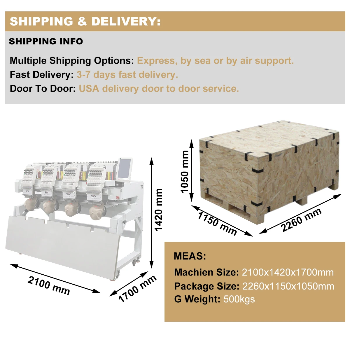 SIV factory supply automatic computer embroidery machine cap embroidery machine 4 head embroidery machine