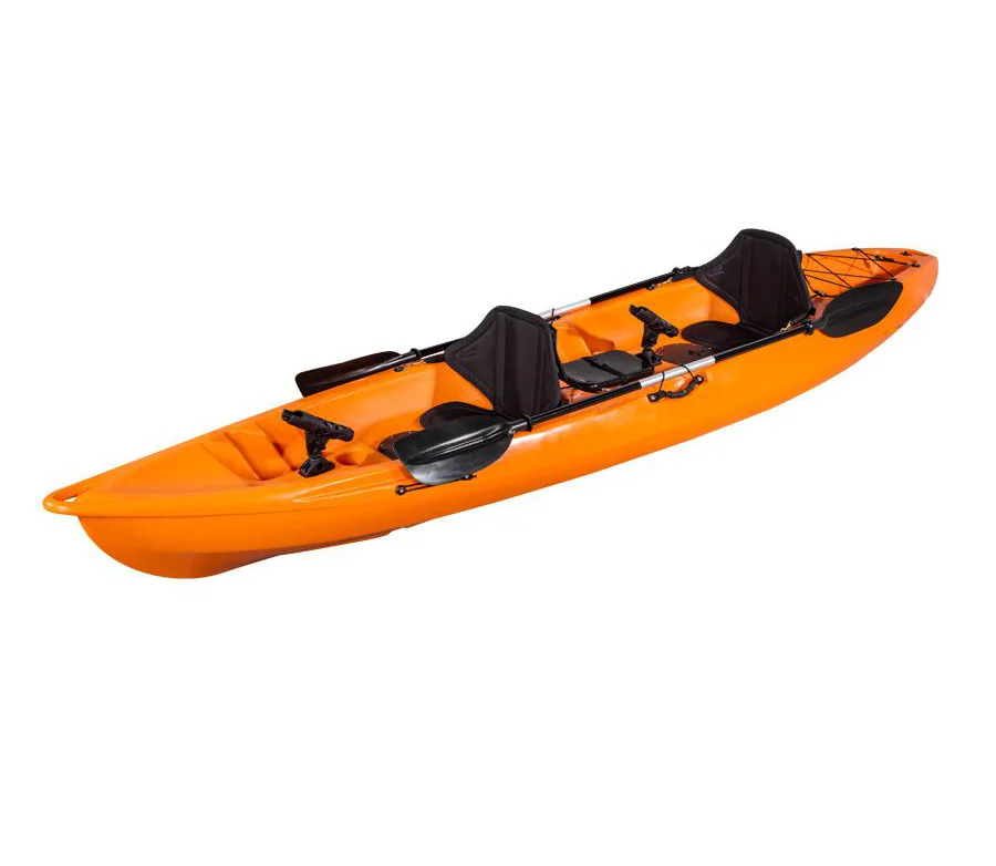 Kuer Customized Kayak for Sale fish Kayaks Sit in Sea Kayak 2 Person Fishing Boat with Chair