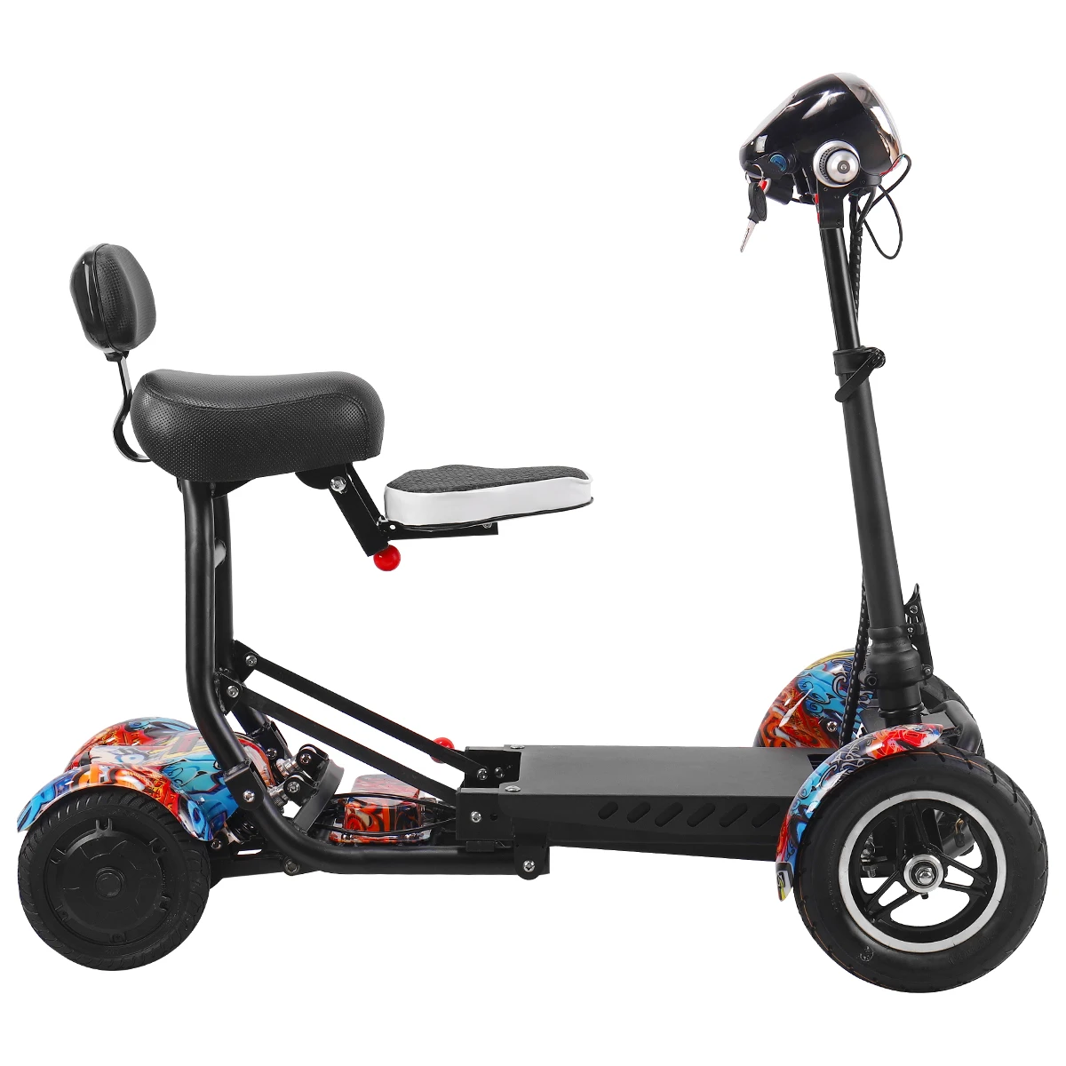  36V/детскй 4-колесный opklapbare scootmobiel портативный складной легкий небольшой размер мобильность компактный самокат большой скутер способный преодолевать Броды для пожилых