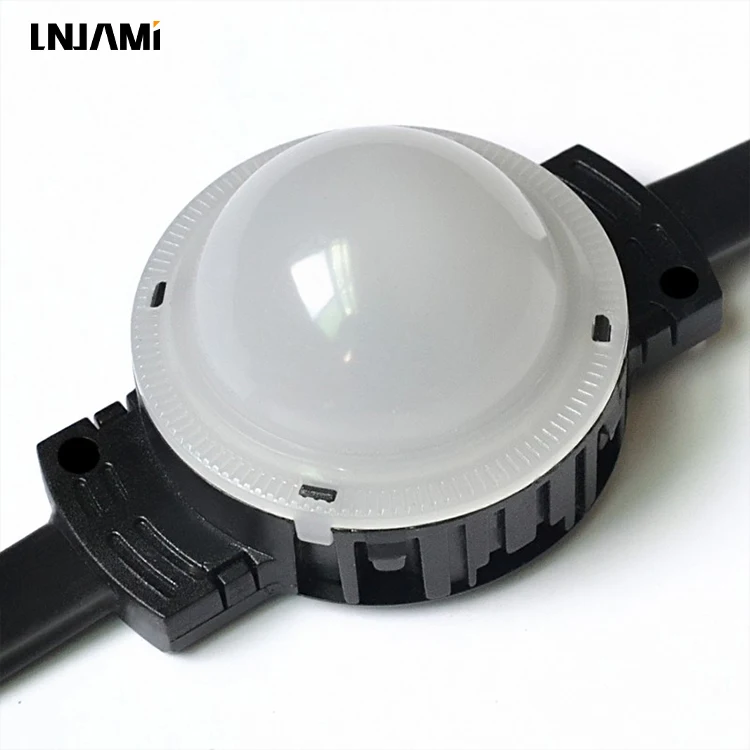 LNJAMI DMX 200mm Outdoor  Waterproof Pixel lights 12V 48V RGBW led point light for Permanent building Decoration