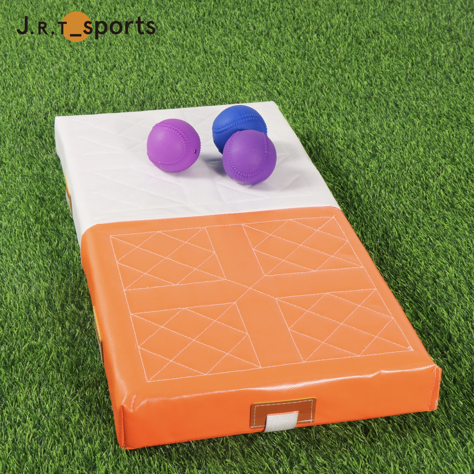 Orange White Unisex Adult Fielder Runner Sports Foam Custom Baseball Bases Set