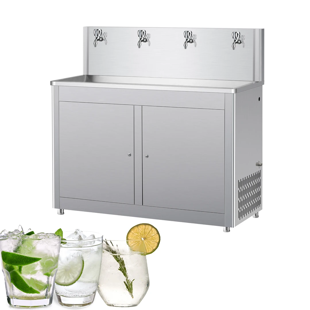 Stainless steel refrigeration compressor Water Cooler filter dispenser cold water dispenser for school park airport