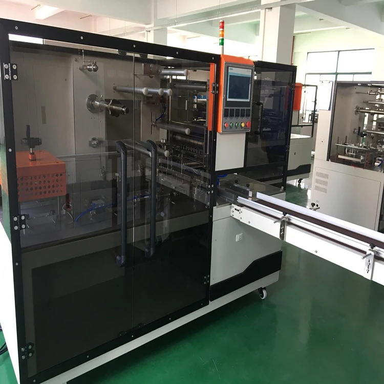 Qualipak perfume box overwrapping machine cellophane wrapping packing cosmetic BOPP 3D packaging machine condom packing machine