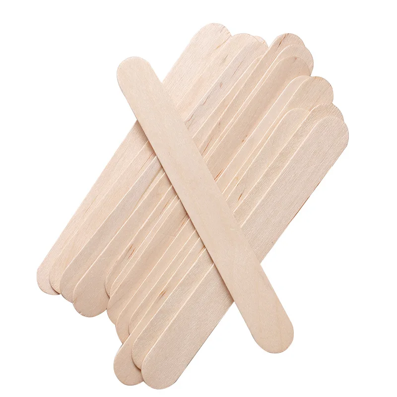 Best Selling Wooden 6 inch 100pcs High Grade Natural Birch Tongue Depressors