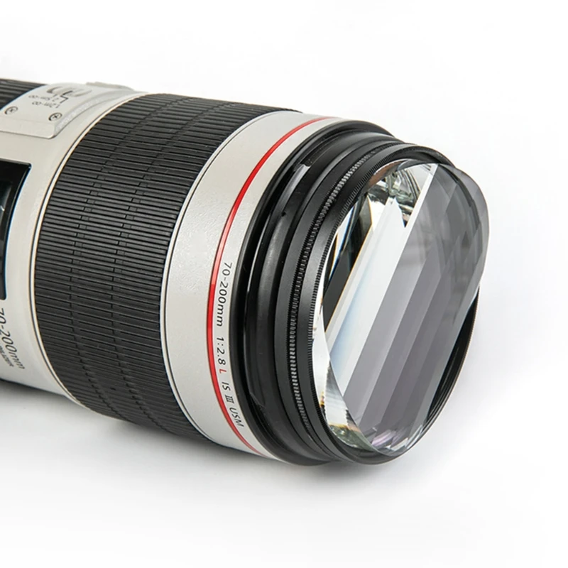 77mm Kaleidoscope Prism Linear Prism Filter Camera Glass Filter Variable Number Of Shooting Objects Special Effects Filter