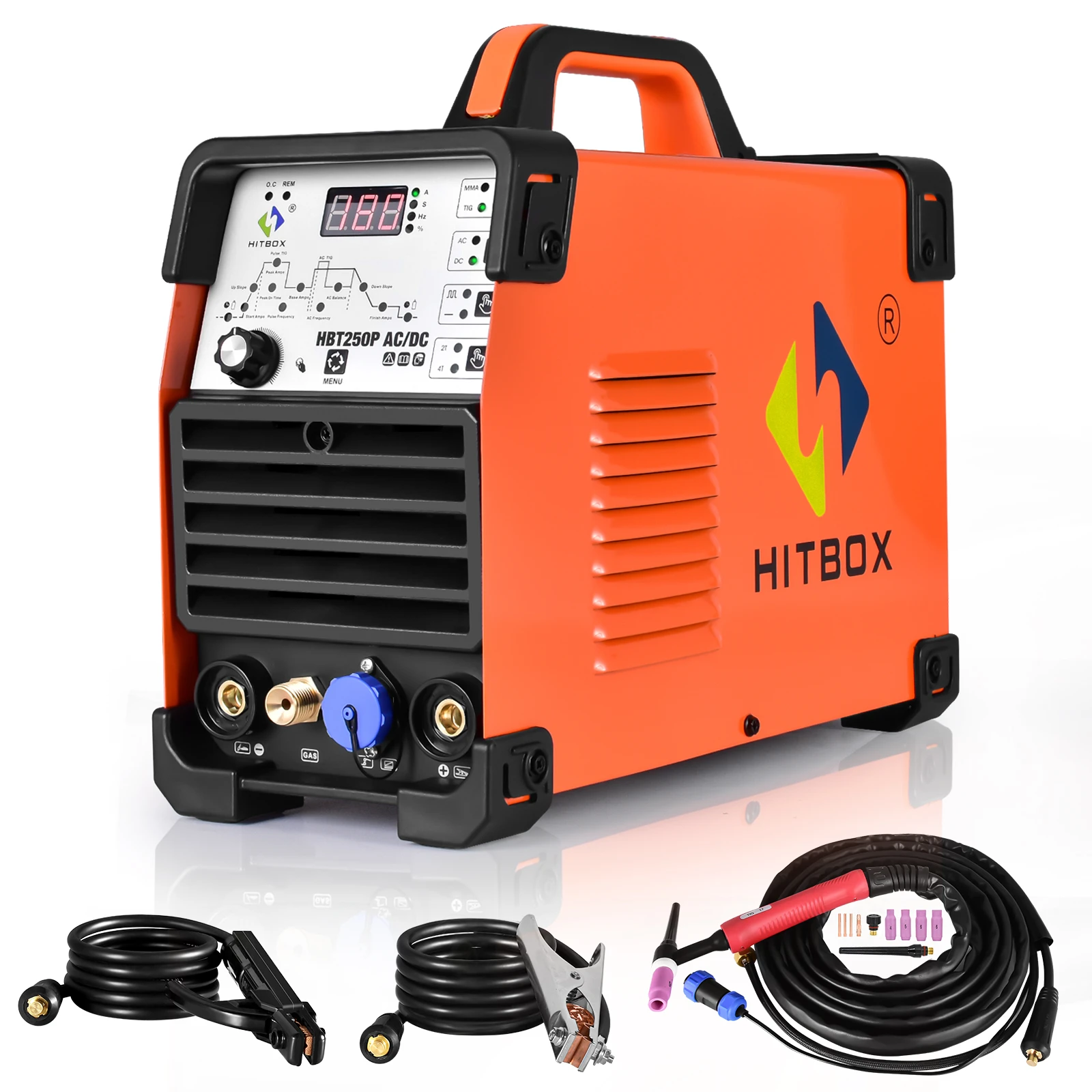 HITBOX Welding Machine ACDC TIG Aluminum IGBT Inverter Welder HBT250P