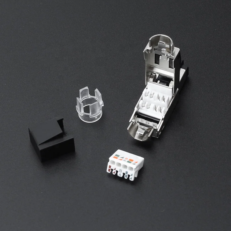 RJ45 8P8C Shielded Connector Network Plug Cat6a Termination Plug