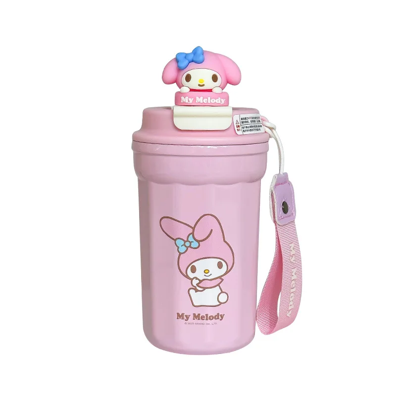 HL Best Sell My Melody Kuormi 480ml Thermos Cup Water Bottle 316 stainless steel Coffee Cup Anime Kawaii Student Christmas Gift