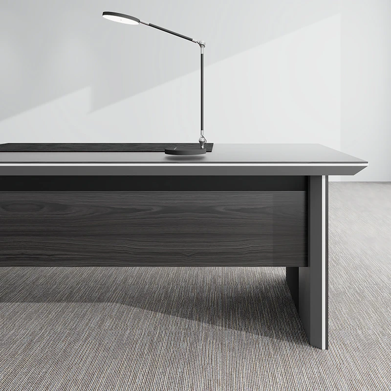 Ceo Boss Modern Commercial Furniture General Manager L Shape Wood Veneer Wooden L-shaped Executive Table Office Desk