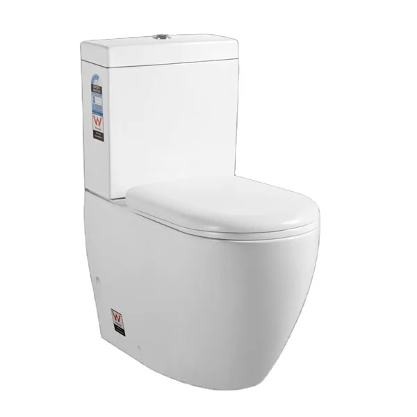 Hot saleTwo-Piece Washdown Watermark S/P Trap Toilet with Geberit or R&T Flush Valve Soft Closing Cover,