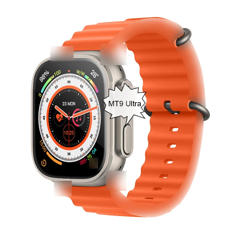 2.2inch IP67 waterproof NFC Men Sport Compass Smartwatch Store Music Play MT9 Ultra Smart Watch with Call