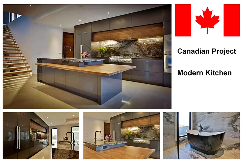 CBMmart Custom Design Luxury White Shaker PVC Modern High Gloss Acrylic Designs Kitchen Cabinet Sets Made In China For Kitchen