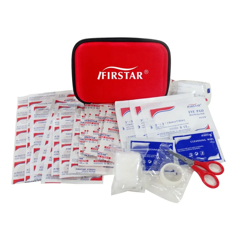 FIRSTAR Custom Logo EVA First Aid Kit Set Waterproof Hard Shell Medical Kit For Outdoor Travel Personal Medical Supplies