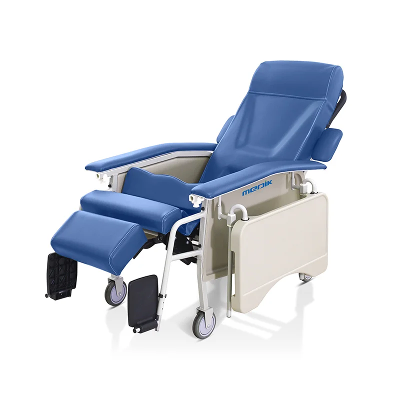 Comfortable soft hospital furniture patient nursing blood collection reclining chair portable medical blood donation chair