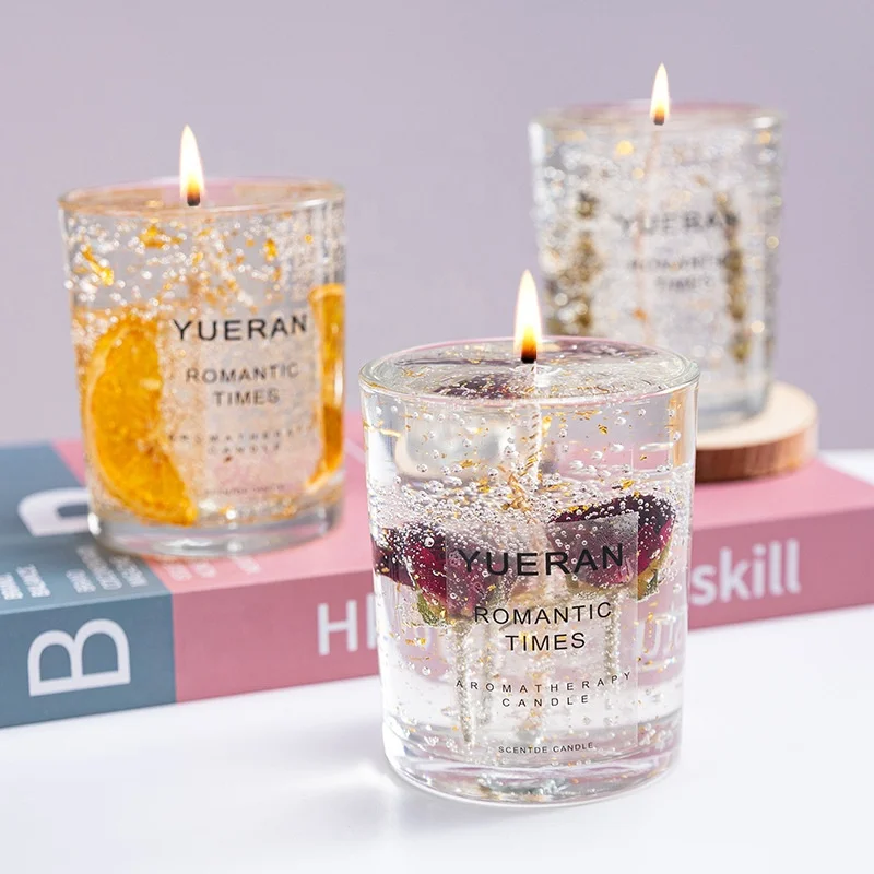 yuyang Private Label Aromatherapy Jelly Candle Wholesale Luxury Fragrance gel wax jelly wax for diy scented candles making