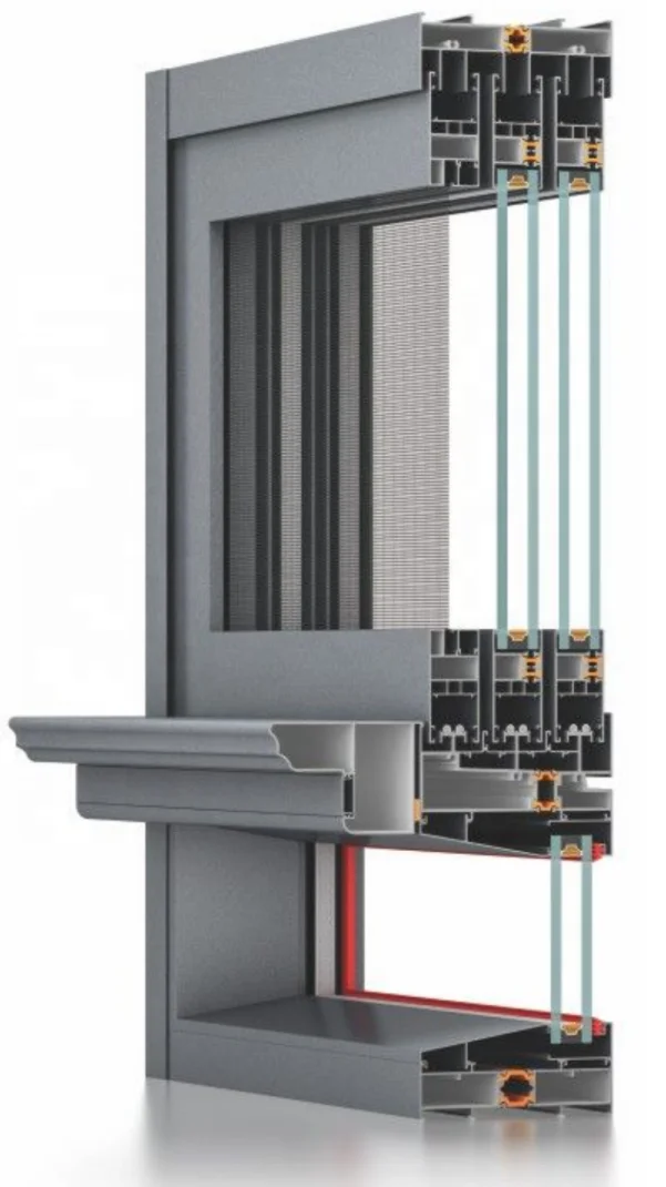 2024 Thermal break aluminum casement sliding window double/triple glass heat insulation waterproof Sliding Window