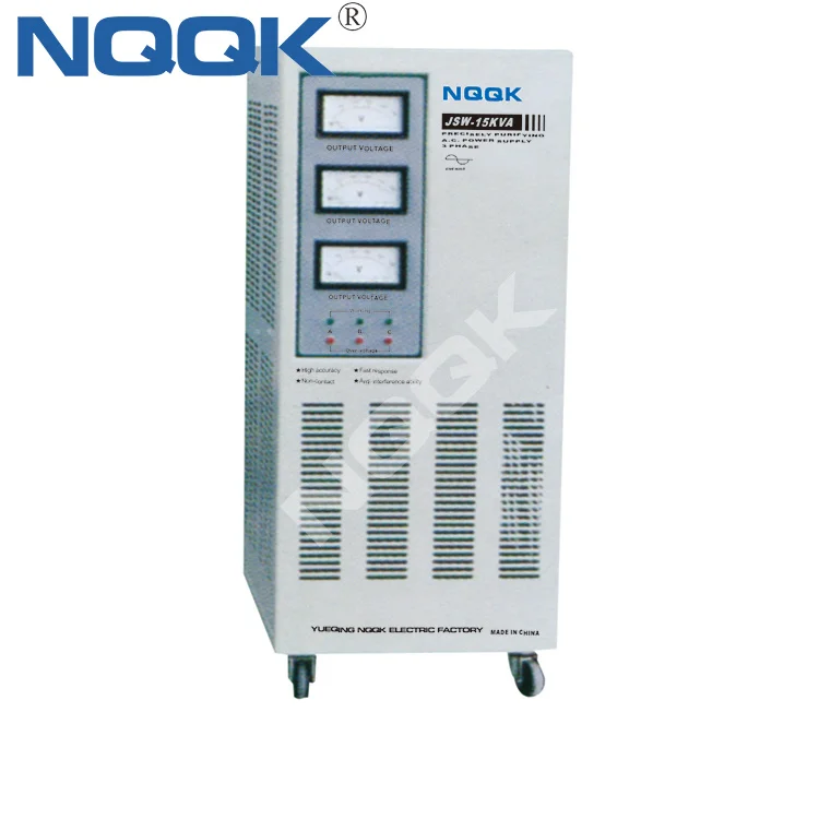 JSW 15KVA 15KW 3 фазы Ферро-резонансный/точность очищенной/Бесконтактный стабилизатор напряжения Регулятор