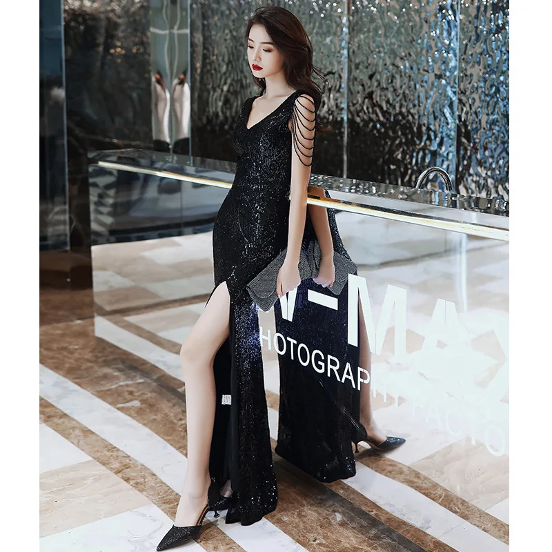 2022 Summer Multi-color Large Size Sexy Party Evening Dress Girls Dance Clothes Dress