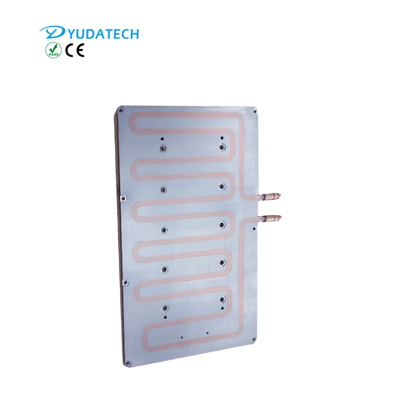Customized High Power IGBT liquid water cold plate copper tube water cold aluminum plate