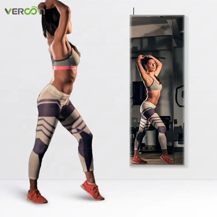 Multi-functions motion sensor HD camera wifi smart fitness mirror workout espejos para gimnasio