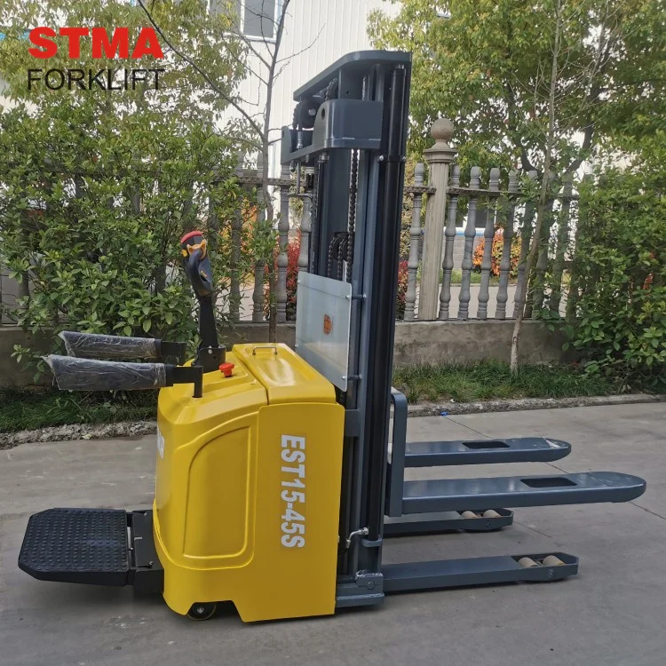 STMA фирменный стенд на паллет грузовик 1 5 тонн полный Электрический штабелер с 5500 мм триплекс