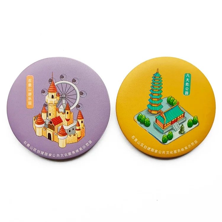 32mm Round shape customized fridge magnet small refrigerator souvenir fridge magnets