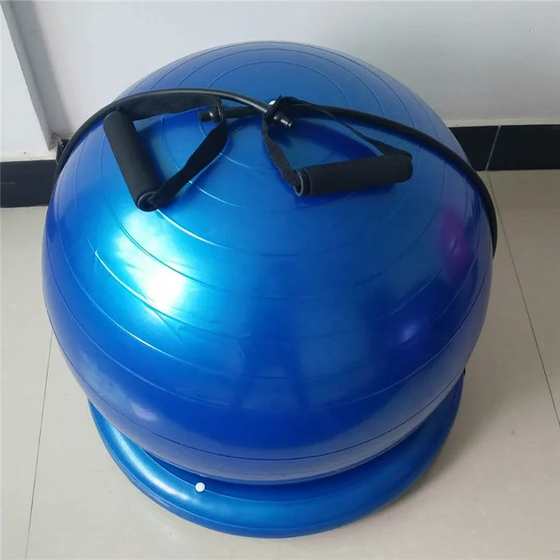 
Actearlier Antiburst Exercise yoga gym Ball Chair 60cm Fitness Ball Set With Stability Base Ring And Resistance Band For Office 