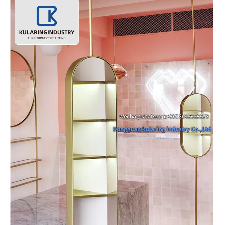 Luxury Wooden Glass jewel Display Cabinet And Showcase For Jewelry Store Decoration Jewellery Shop Furniture Design